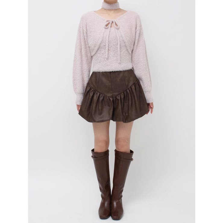 ミニシャギーニットボレロ | dazzlin | 詳細画像36 