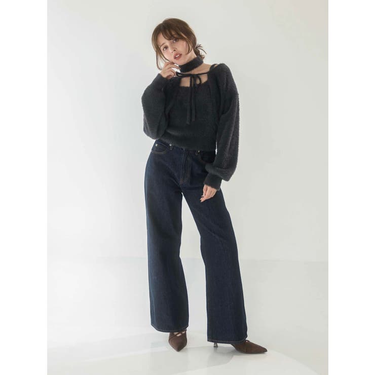 ミニシャギーニットボレロ | dazzlin | 詳細画像4 