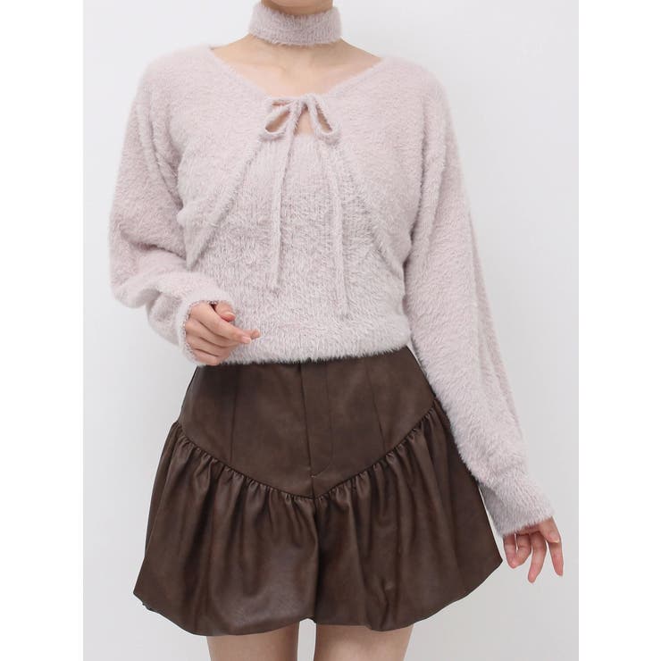 ミニシャギーニットボレロ | dazzlin | 詳細画像44 