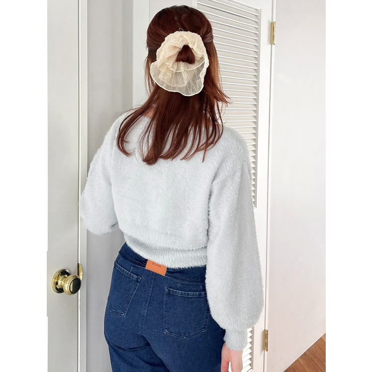 ミニシャギーニットボレロ | dazzlin | 詳細画像8 