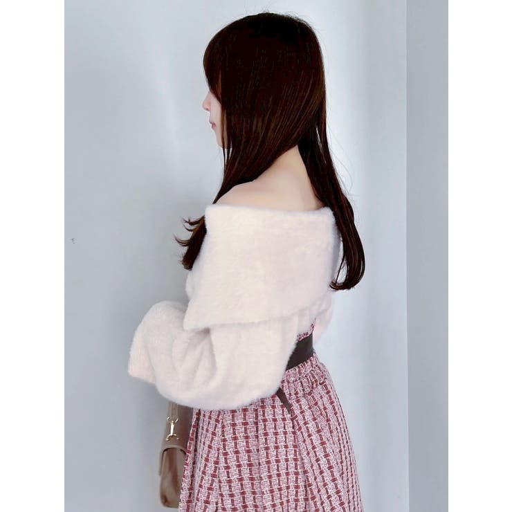 2WAYミニシャギーオフショルニット | dazzlin | 詳細画像20 