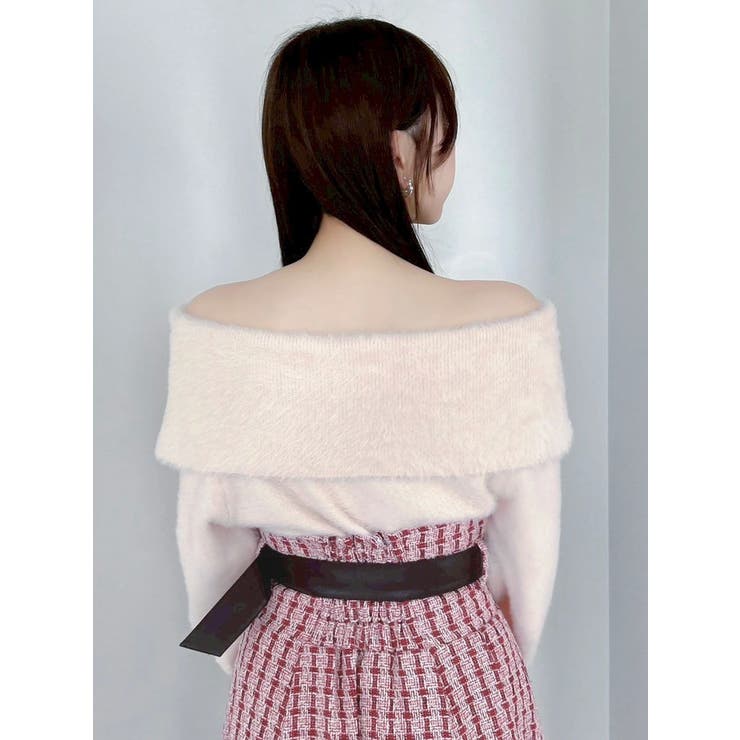 2WAYミニシャギーオフショルニット | dazzlin | 詳細画像21 