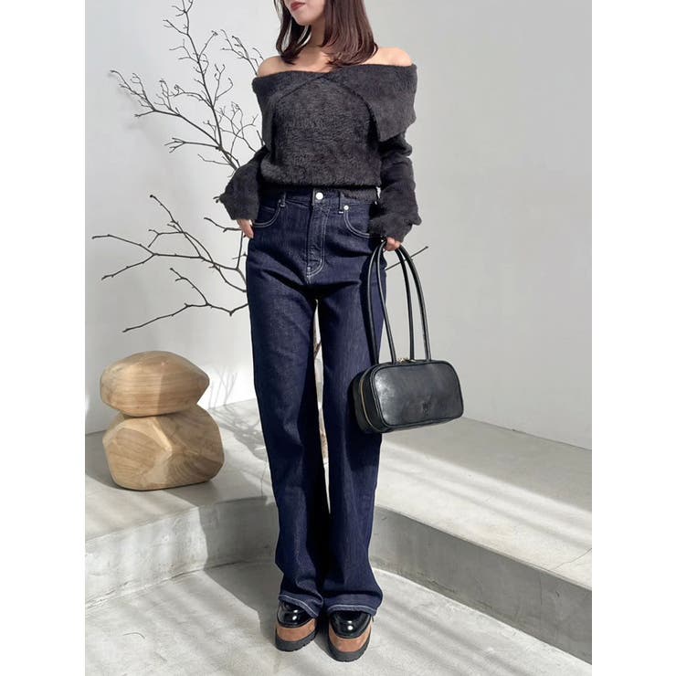 2WAYミニシャギーオフショルニット | dazzlin | 詳細画像26 