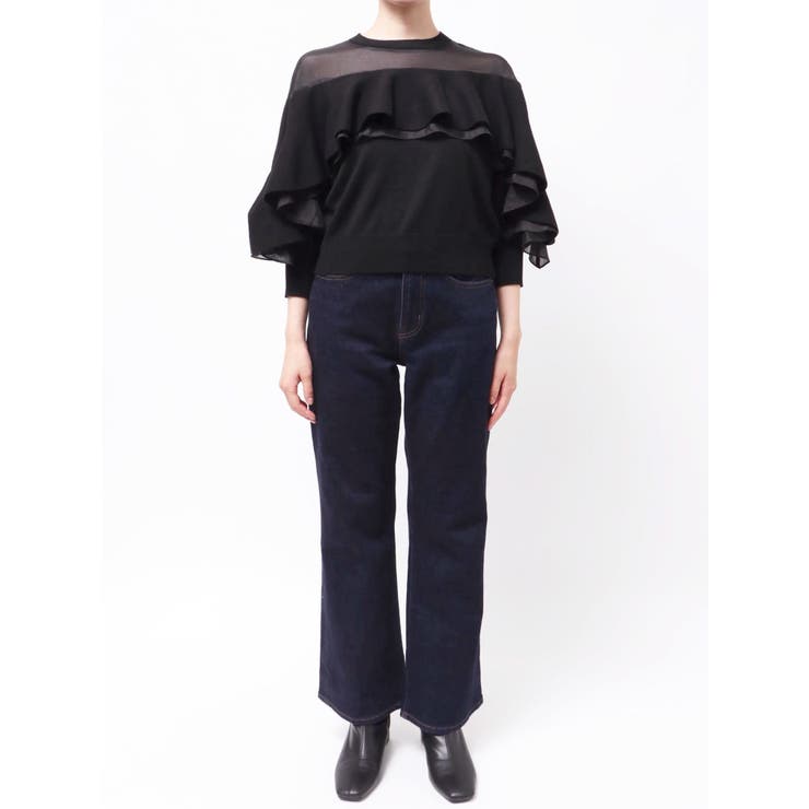 ヨークシアーフリルニットトップス | dazzlin | 詳細画像17 