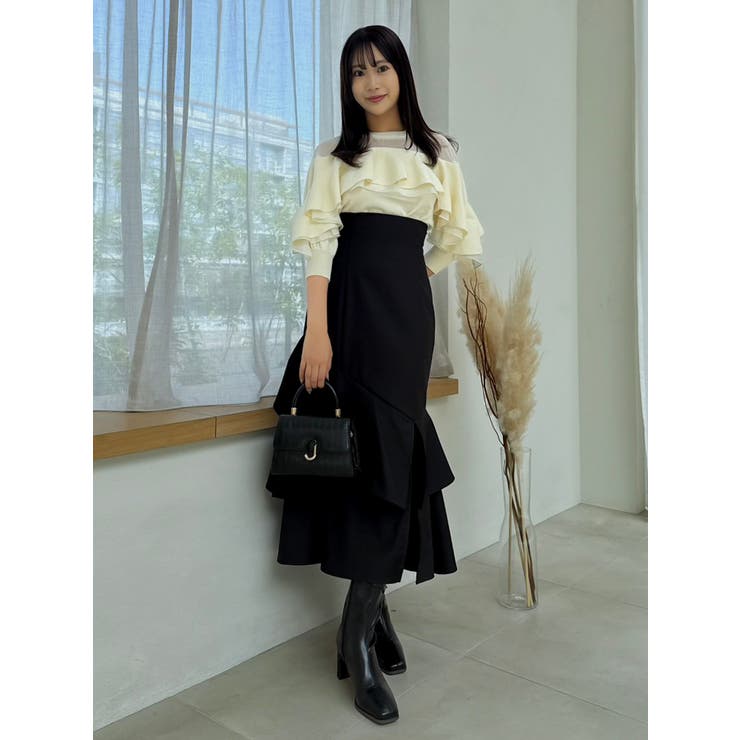 ヨークシアーフリルニットトップス | dazzlin | 詳細画像24 