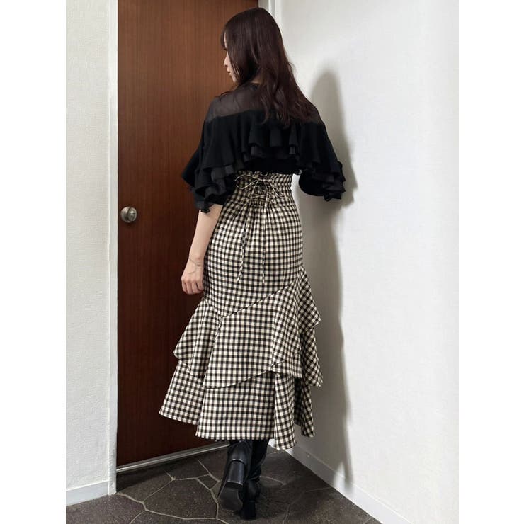 ヨークシアーフリルニットトップス | dazzlin | 詳細画像9 