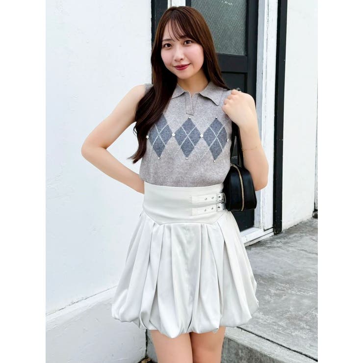 アーガイルニットトップス | dazzlin | 詳細画像15 