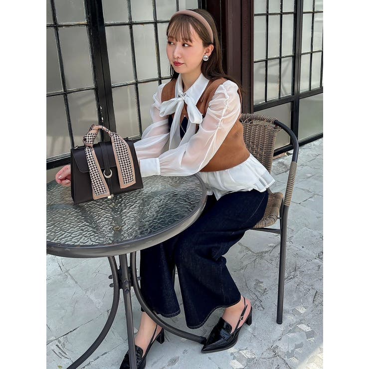 アーガイルニットトップス | dazzlin | 詳細画像21 