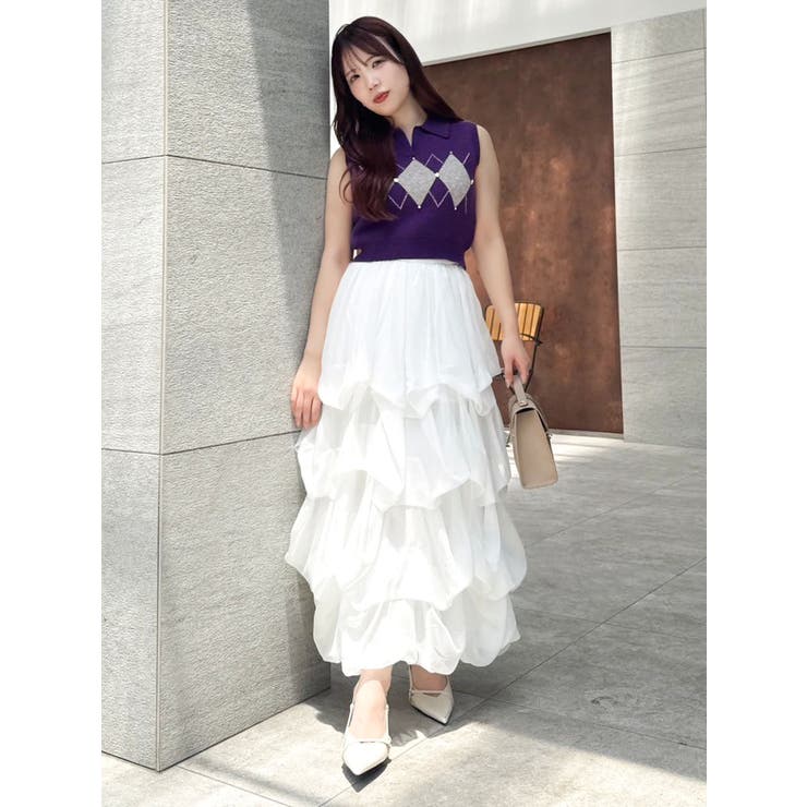 アーガイルニットトップス | dazzlin | 詳細画像26 