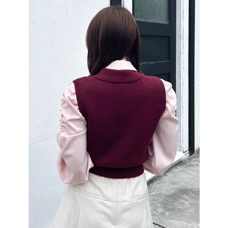 アーガイルニットトップス | dazzlin | 詳細画像32 