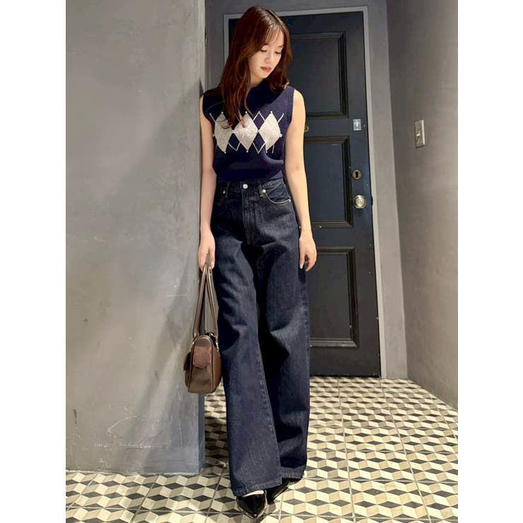 アーガイルニットトップス | dazzlin | 詳細画像35 