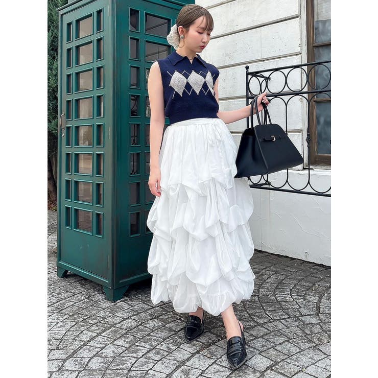 アーガイルニットトップス | dazzlin | 詳細画像39 