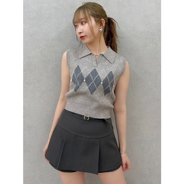 アーガイルニットトップス | dazzlin | 詳細画像45 