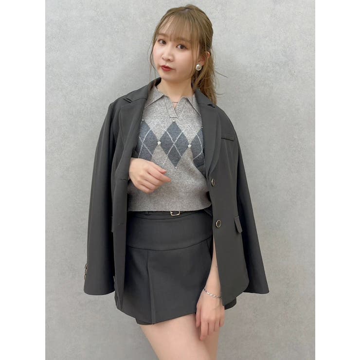 アーガイルニットトップス | dazzlin | 詳細画像47 