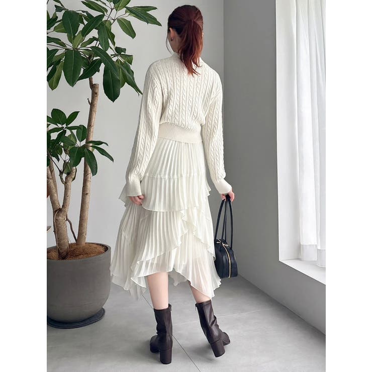 ケーブルレタリングニット | dazzlin | 詳細画像11 