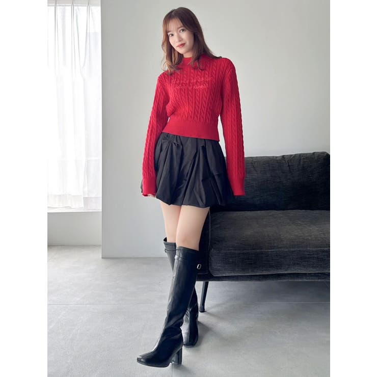 ケーブルレタリングニット | dazzlin | 詳細画像14 