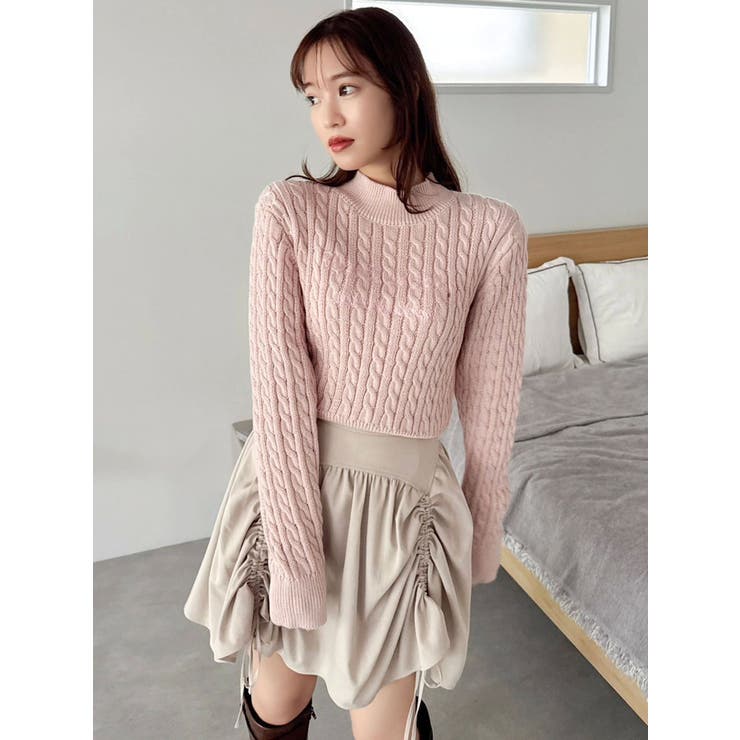 ケーブルレタリングニット | dazzlin | 詳細画像16 