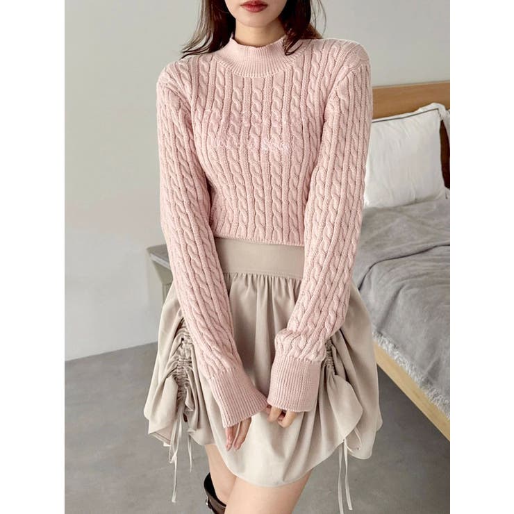 ケーブルレタリングニット | dazzlin | 詳細画像17 