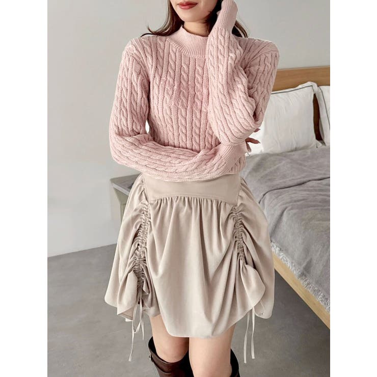 ケーブルレタリングニット | dazzlin | 詳細画像18 