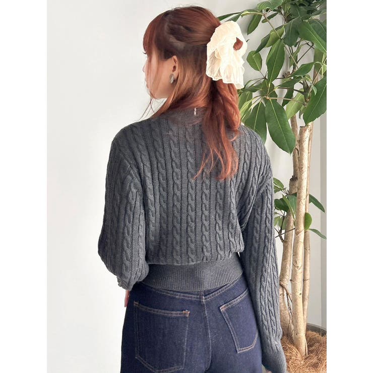 ケーブルレタリングニット | dazzlin | 詳細画像24 