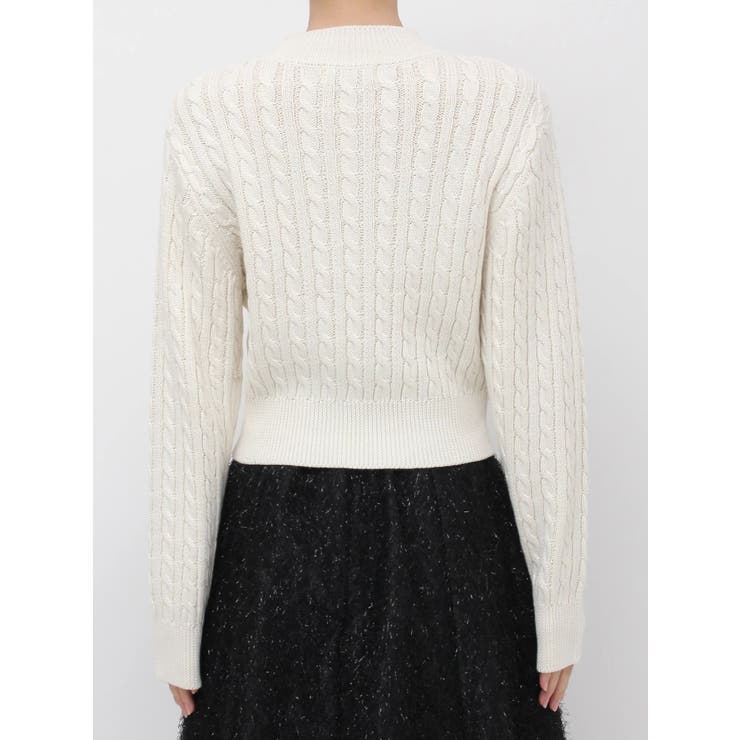 ケーブルレタリングニット | dazzlin | 詳細画像31 