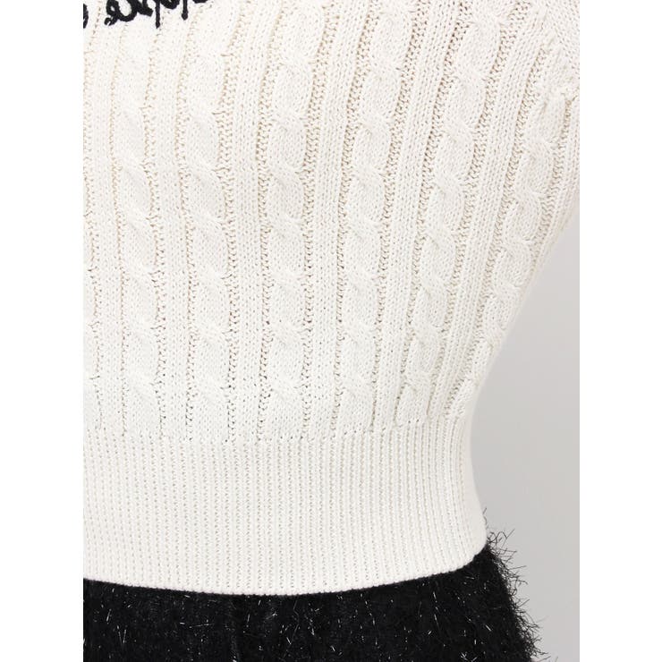 ケーブルレタリングニット | dazzlin | 詳細画像34 