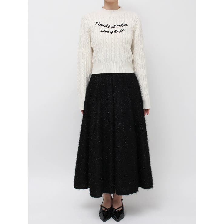 ケーブルレタリングニット | dazzlin | 詳細画像36 