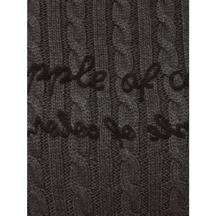 ケーブルレタリングニット | dazzlin | 詳細画像37 