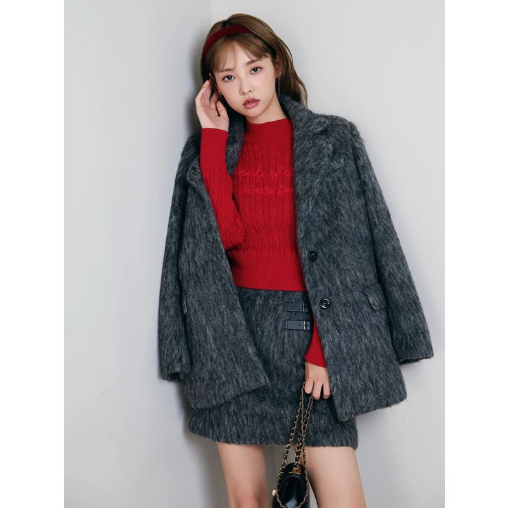 ケーブルレタリングニット | dazzlin | 詳細画像4 