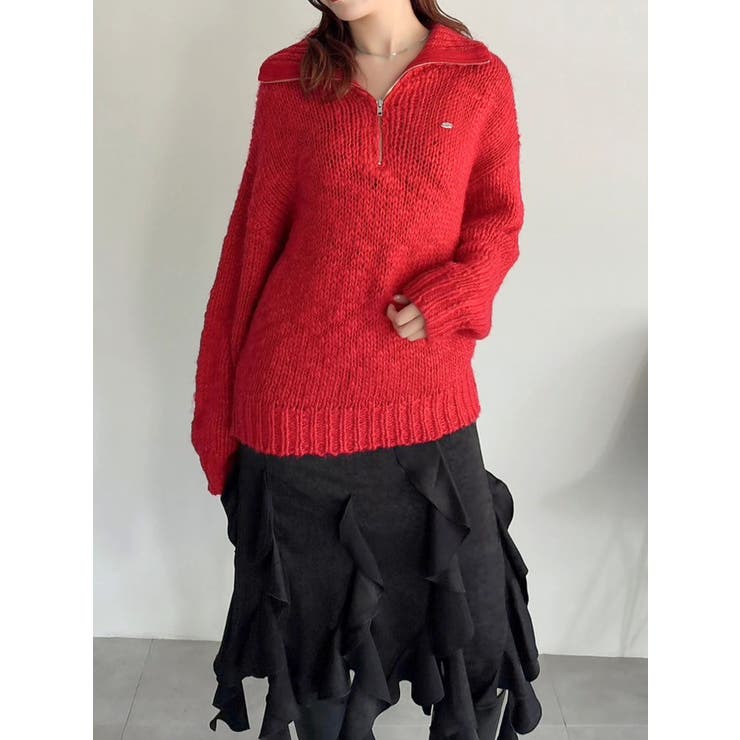 ローゲージジッププルオーバー | dazzlin | 詳細画像14 