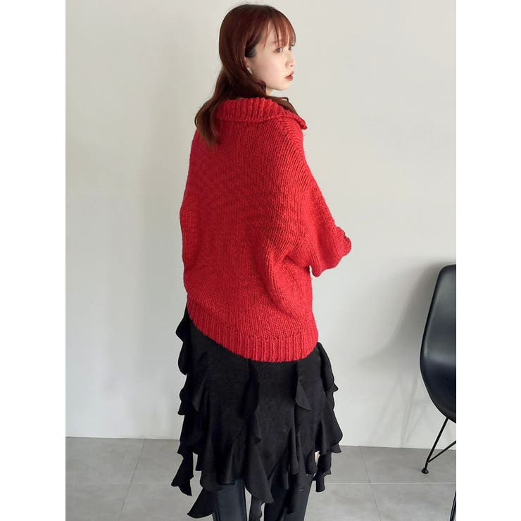 ローゲージジッププルオーバー | dazzlin | 詳細画像17 