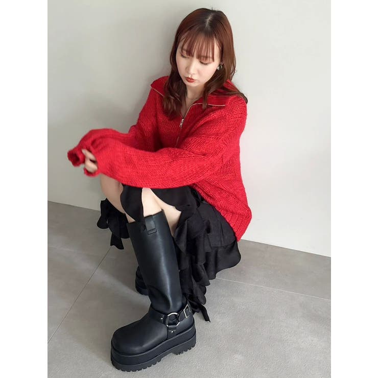 ローゲージジッププルオーバー | dazzlin | 詳細画像19 