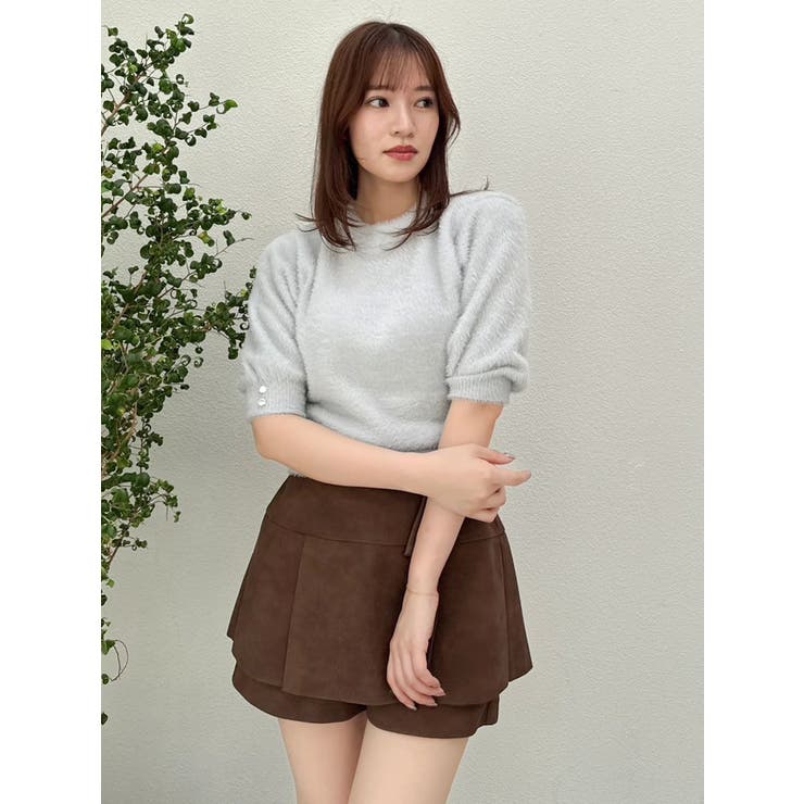 2wayシャギーハーフスリーブトップス | dazzlin | 詳細画像13 