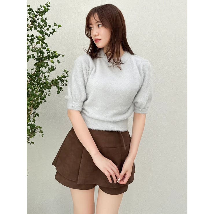 2wayシャギーハーフスリーブトップス | dazzlin | 詳細画像14 