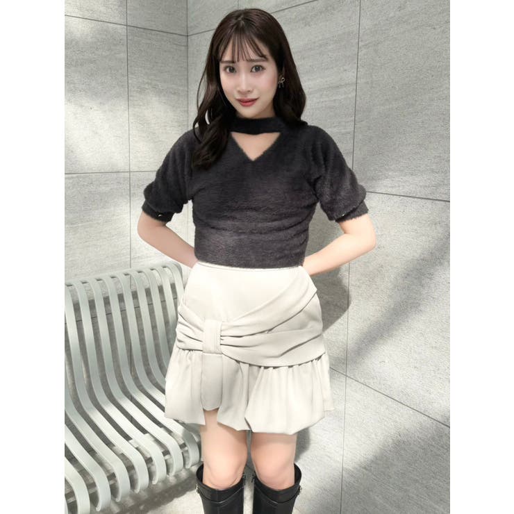 2wayシャギーハーフスリーブトップス | dazzlin | 詳細画像17 