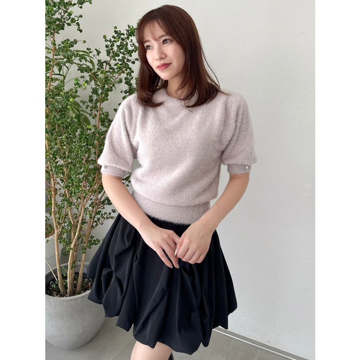 2wayシャギーハーフスリーブトップス | dazzlin | 詳細画像22 