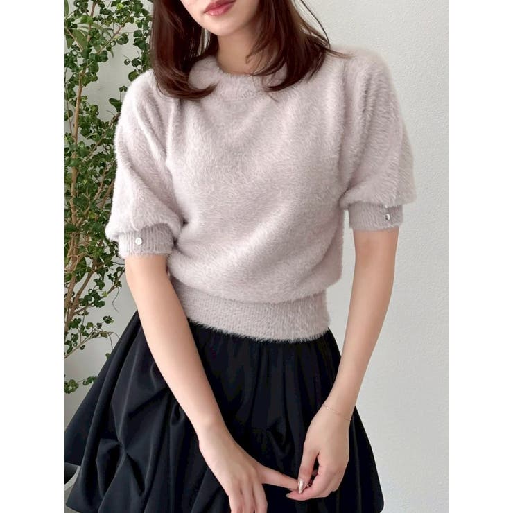 2wayシャギーハーフスリーブトップス | dazzlin | 詳細画像23 