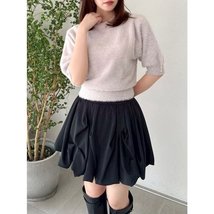 2wayシャギーハーフスリーブトップス | dazzlin | 詳細画像24 