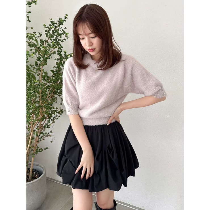 2wayシャギーハーフスリーブトップス | dazzlin | 詳細画像25 