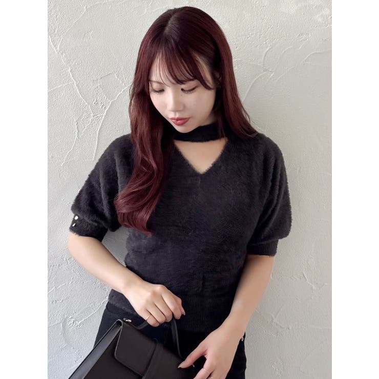 2wayシャギーハーフスリーブトップス | dazzlin | 詳細画像30 