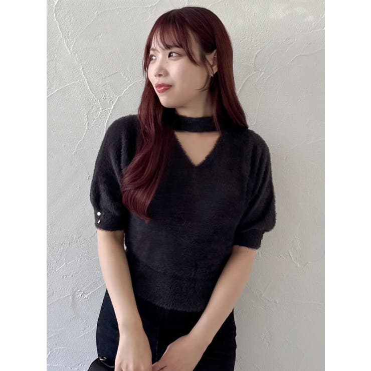 2wayシャギーハーフスリーブトップス | dazzlin | 詳細画像31 