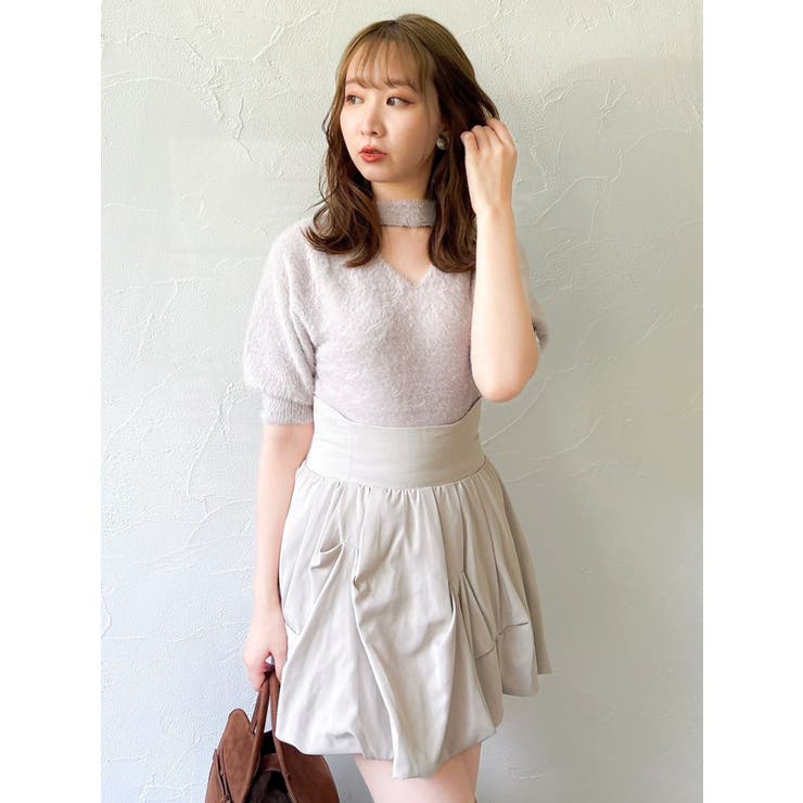 2wayシャギーハーフスリーブトップス | dazzlin | 詳細画像34 