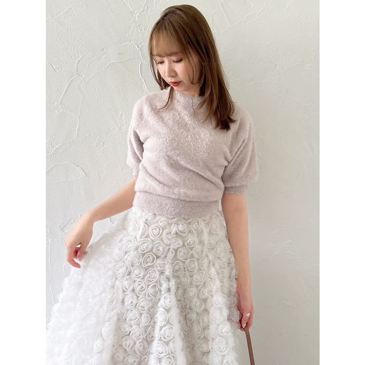 2wayシャギーハーフスリーブトップス | dazzlin | 詳細画像39 