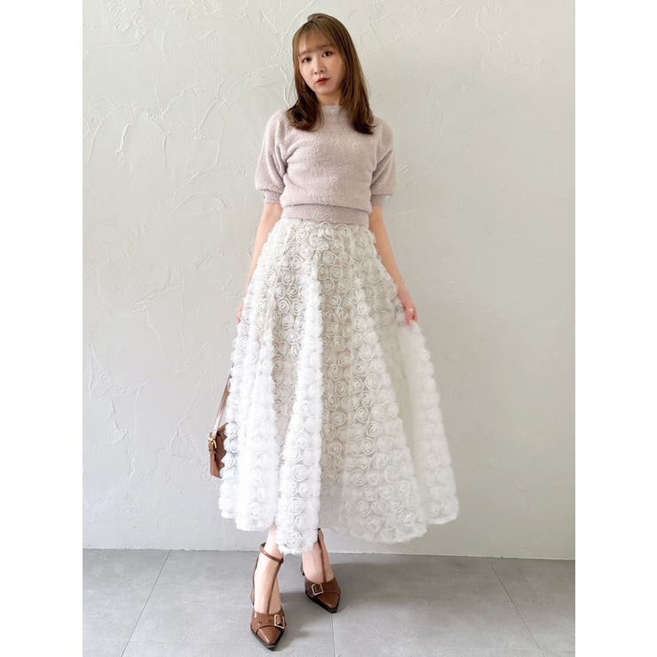 2wayシャギーハーフスリーブトップス | dazzlin | 詳細画像40 