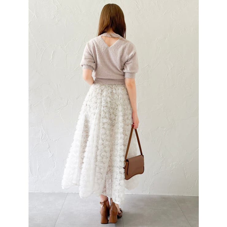 2wayシャギーハーフスリーブトップス | dazzlin | 詳細画像41 