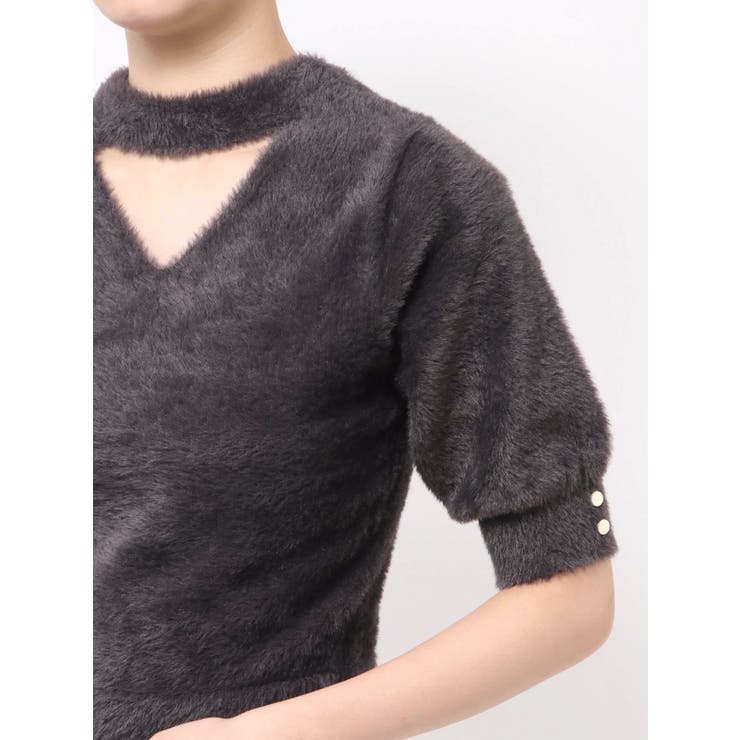 2wayシャギーハーフスリーブトップス | dazzlin | 詳細画像49 