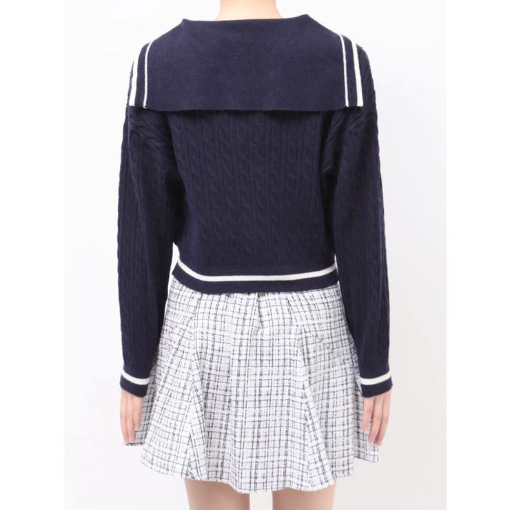 【FILA別注】セーラーカラーラインニットプルオーバー | dazzlin | 詳細画像41 