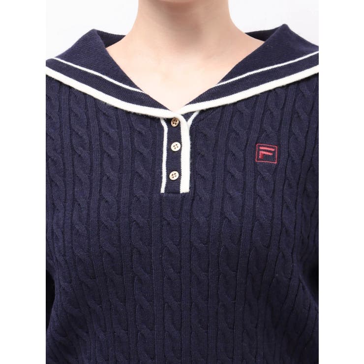 【FILA別注】セーラーカラーラインニットプルオーバー | dazzlin | 詳細画像42 