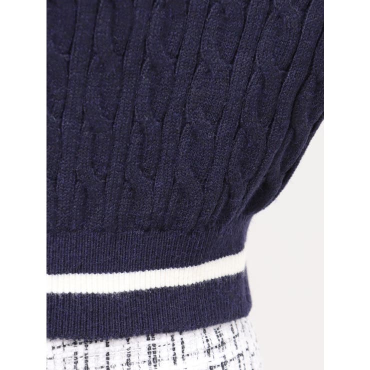【FILA別注】セーラーカラーラインニットプルオーバー | dazzlin | 詳細画像44 