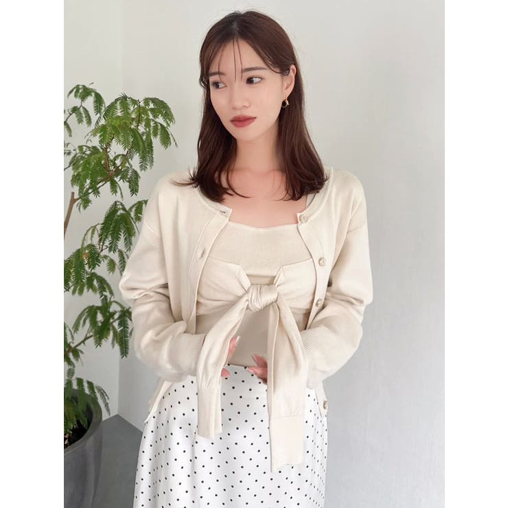 片結びニットビスチェ | dazzlin | 詳細画像15 